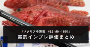 【実釣！】ダイワ 22メタリア中深場  （82 MH-185）のインプレ評価