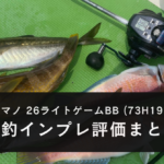 【実釣インプレ！】シマノ 26ライトゲームBB (73H195)を使ってみた感想
